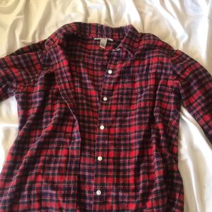 Red Lucky Brand plaid flannel size large